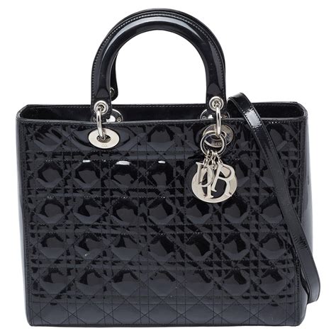 dior tote duoes|lady dior tote large black.